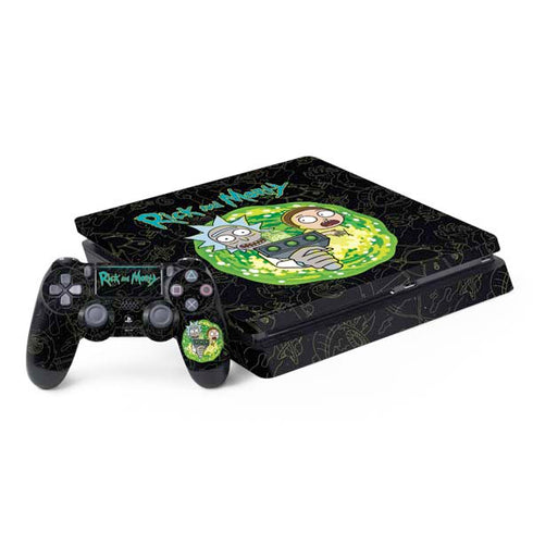 Adult Swim Rick and Morty Portal Travel PlayStation PS4 Skins