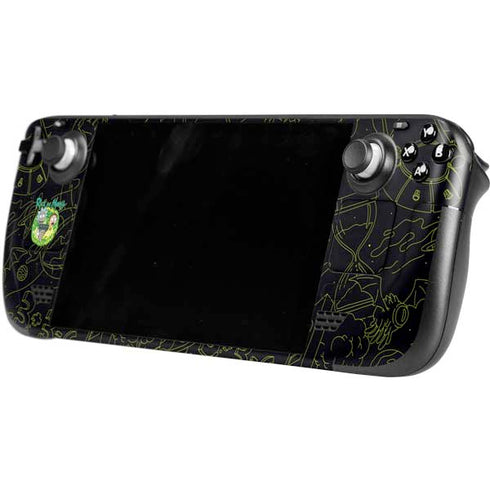 Adult Swim Rick and Morty Portal Travel Steam Deck Handheld Gaming Computer OLED Skin
