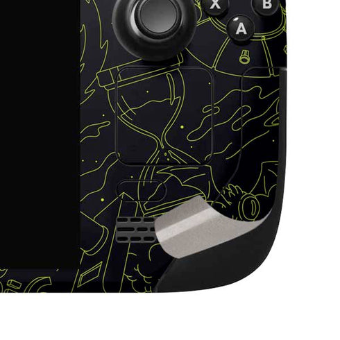 Adult Swim Rick and Morty Portal Travel Steam Deck Handheld Gaming Computer OLED Skin