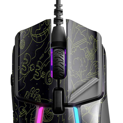 Adult Swim Rick and Morty Portal Travel SteelSeries Rival 600 Gaming Mouse Skin