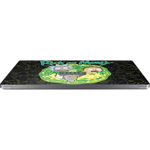 Adult Swim Rick and Morty Portal Travel Laptop Skins