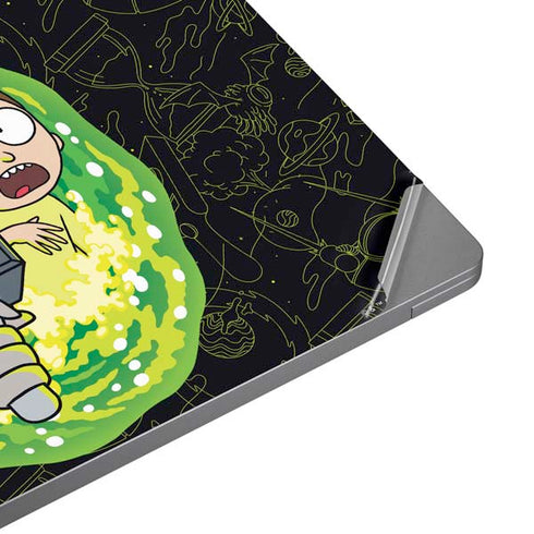 Adult Swim Rick and Morty Portal Travel Laptop Skins