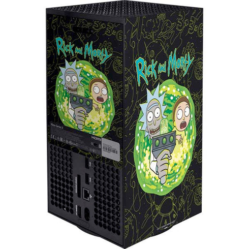 Adult Swim Rick and Morty Portal Travel XBox Series X Digital Edition Bundle Skin