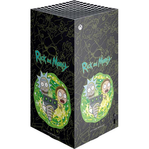 Adult Swim Rick and Morty Portal Travel Xbox Series X Skins