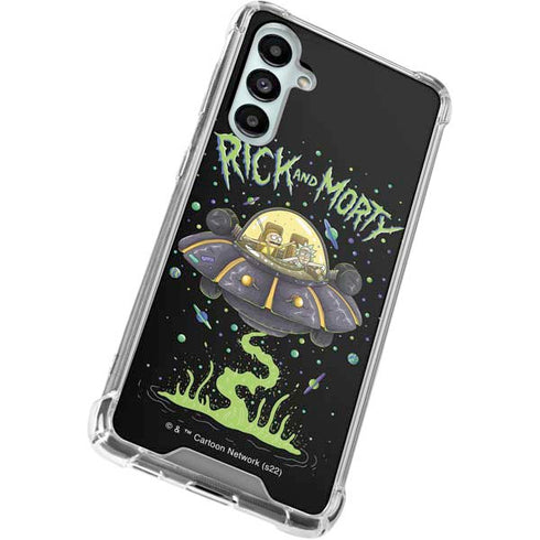 Adult Swim Rick and Morty Spaceship Galaxy A16 5G Clear Case