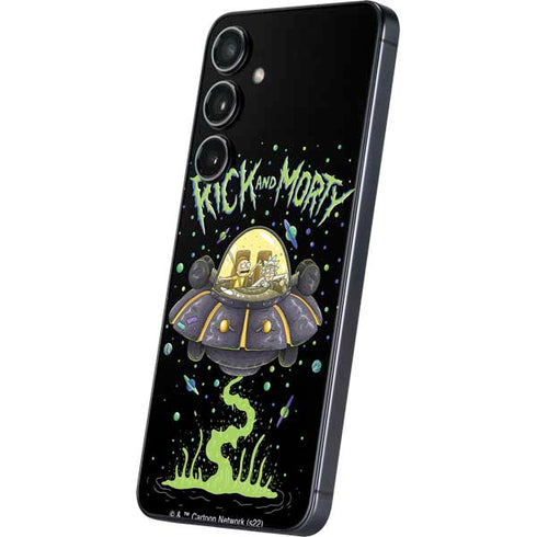 Adult Swim Rick and Morty Spaceship Galaxy A16 5G Skin