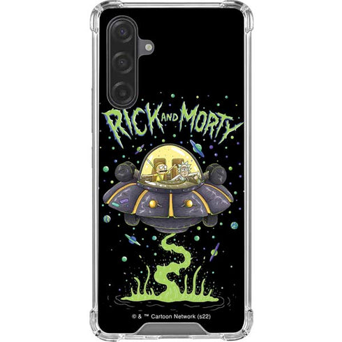 Adult Swim Rick and Morty Spaceship Galaxy A17 Clear Case