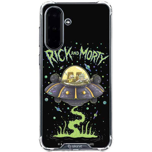 Adult Swim Rick and Morty Spaceship Galaxy A36 5G Clear Case