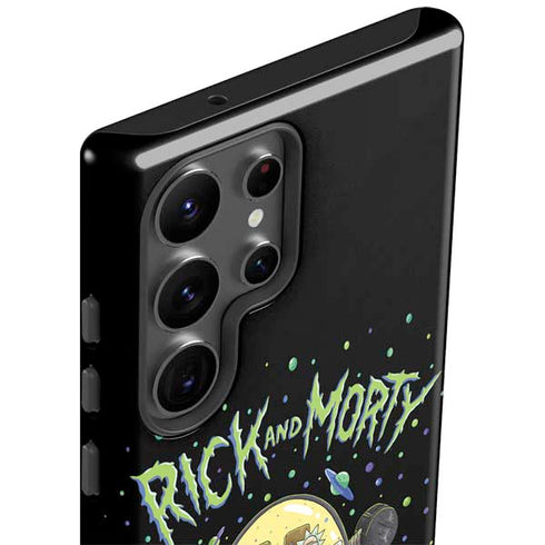 Adult Swim Rick and Morty Spaceship Galaxy S23 Ultra Pro Case