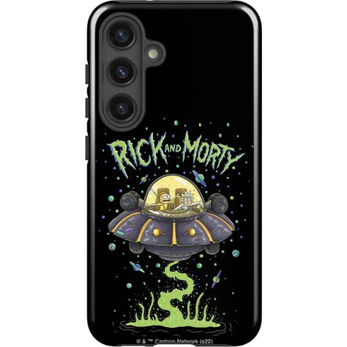 Adult Swim Rick and Morty Spaceship Galaxy S25 Impact Case