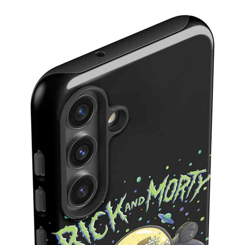 Adult Swim Rick and Morty Spaceship Galaxy S25 Plus Impact Case