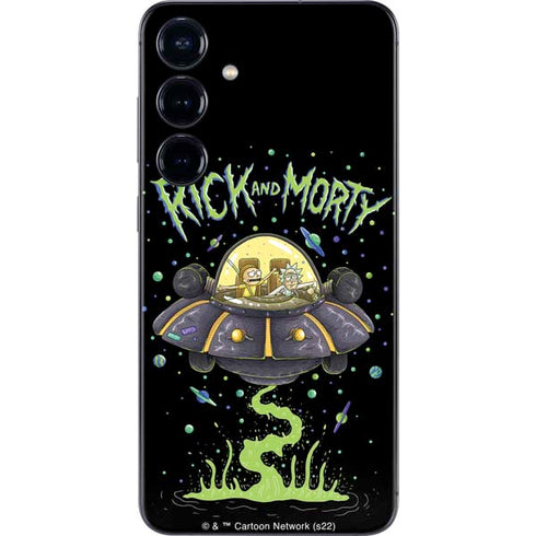 Adult Swim Rick and Morty Spaceship Galaxy S24 Skin
