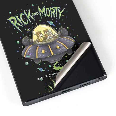 Adult Swim Rick and Morty Spaceship Galaxy S24 Ultra Skin