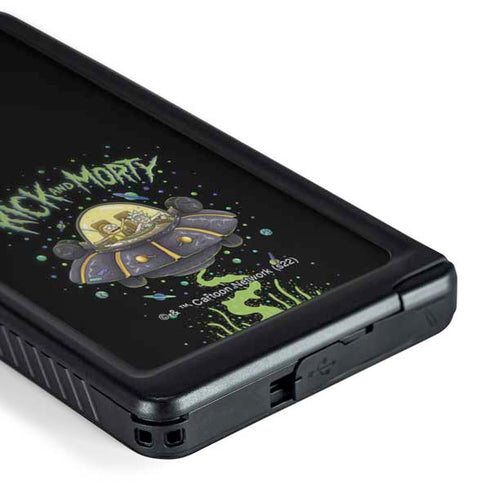 Adult Swim Rick and Morty Spaceship Galaxy S24 Ultra Waterproof Case