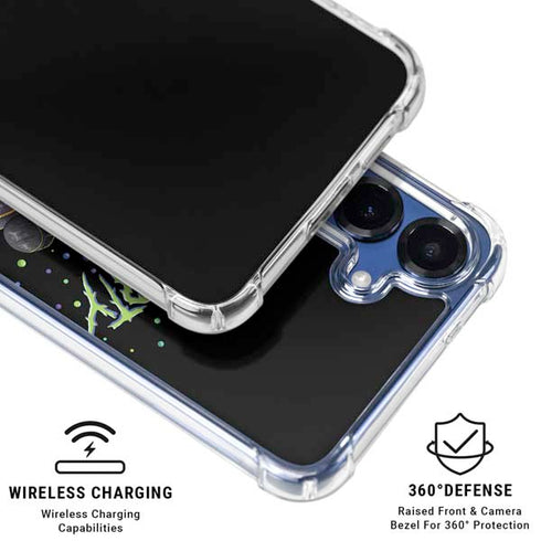 Adult Swim Rick and Morty Spaceship Galaxy S25 Plus Clear Case