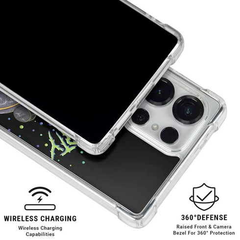 Adult Swim Rick and Morty Spaceship Galaxy S25 Ultra Clear Case