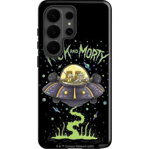 Adult Swim Rick and Morty Spaceship Galaxy S26 Ultra Impact Case