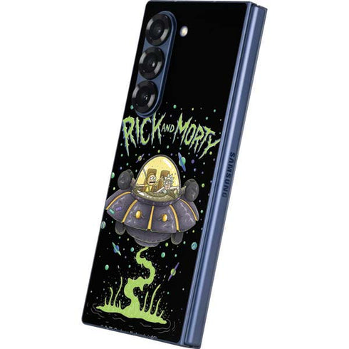 Adult Swim Rick and Morty Spaceship Galaxy Z Fold6 Skin