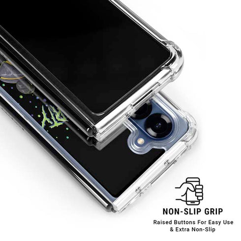 Adult Swim Rick and Morty Spaceship Galaxy Z Fold7 Clear Case