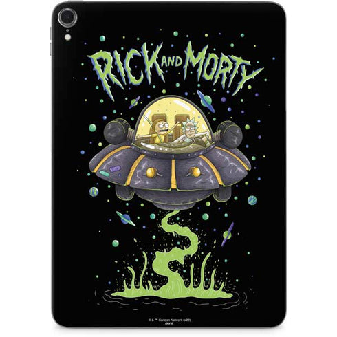 Adult Swim Rick and Morty Spaceship Apple iPad Pro Skin