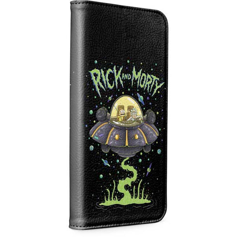 Adult Swim Rick and Morty Spaceship iPhone 15 Pro Max Folio Case