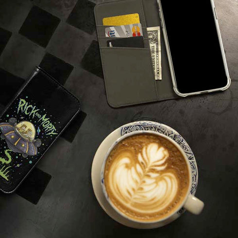 Adult Swim Rick and Morty Spaceship iPhone 15 Pro Max Folio Case