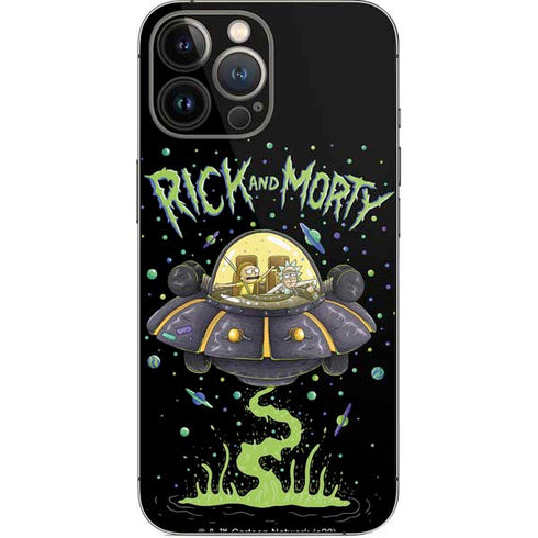 Adult Swim Rick and Morty Spaceship iPhone 15 Pro Max Skin
