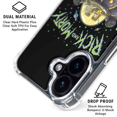 Adult Swim Rick and Morty Spaceship iPhone 16 MagSafe Case