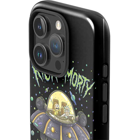 Adult Swim Rick and Morty Spaceship iPhone 16 Pro Impact Case