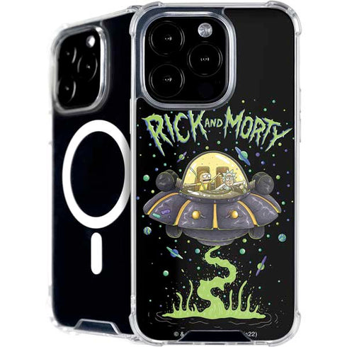 Adult Swim Rick and Morty Spaceship iPhone 16 Pro MagSafe Case