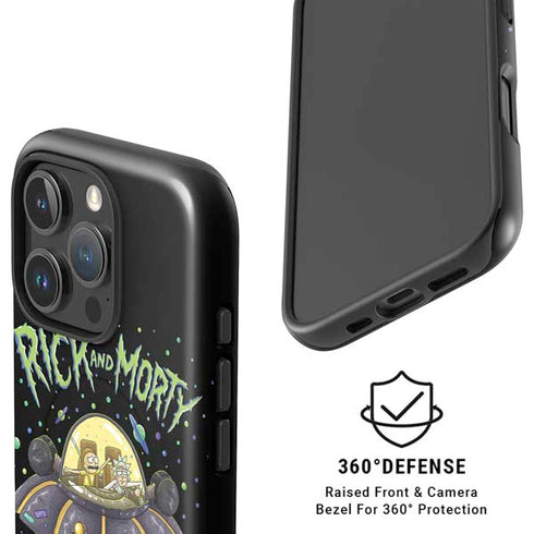 Adult Swim Rick and Morty Spaceship iPhone 16 Pro Magsafe Impact Case