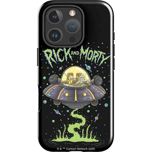 Adult Swim Rick and Morty Spaceship iPhone 16 Pro Max Impact Case