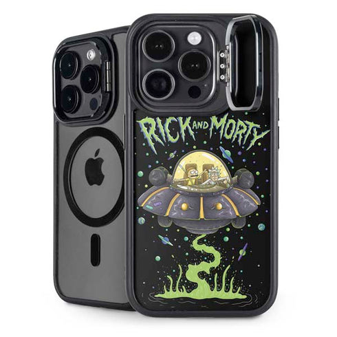 Adult Swim Rick and Morty Spaceship iPhone 16 Pro Max Kickstand Case