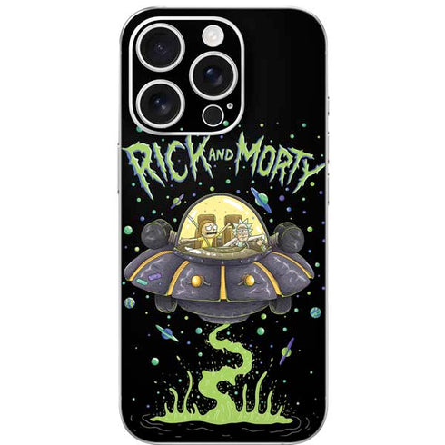Adult Swim Rick and Morty Spaceship iPhone 16 Pro Skin