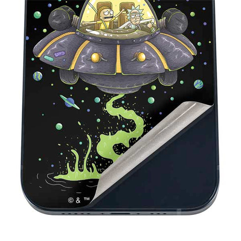 Adult Swim Rick and Morty Spaceship iPhone 16 Skin