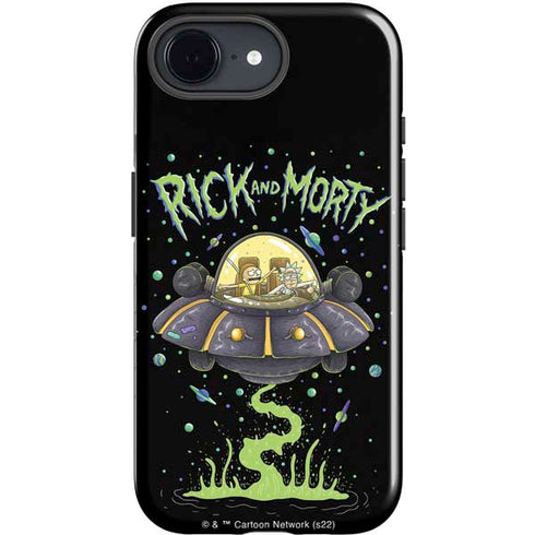 Adult Swim Rick and Morty Spaceship iPhone 16e Impact Case