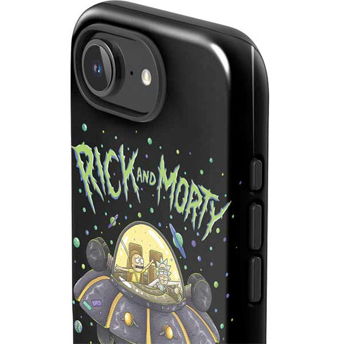 Adult Swim Rick and Morty Spaceship iPhone 16e Impact Case