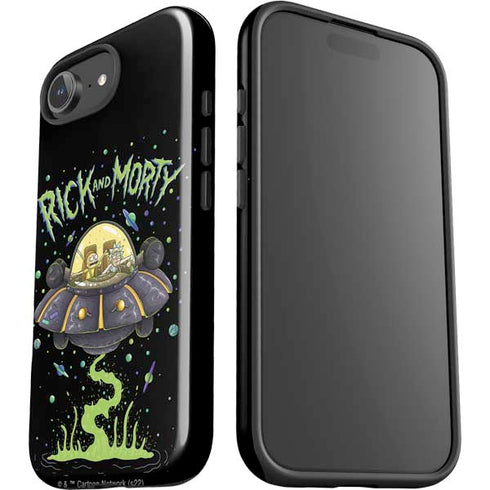 Adult Swim Rick and Morty Spaceship iPhone 16e Impact Case