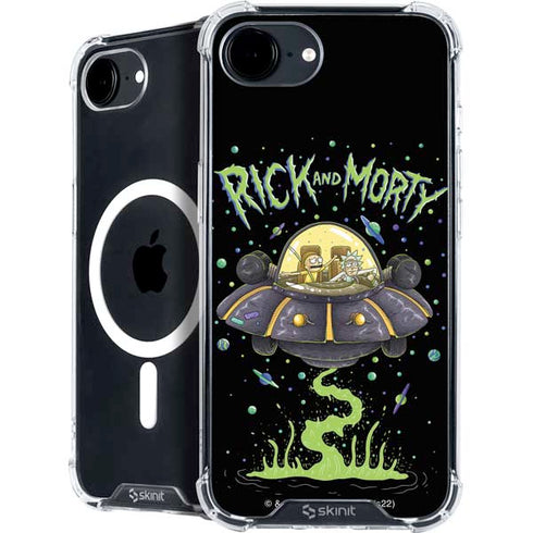 Adult Swim Rick and Morty Spaceship iPhone 16e MagSafe Case