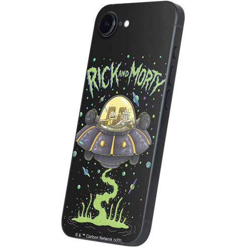 Adult Swim Rick and Morty Spaceship iPhone 16e Skin