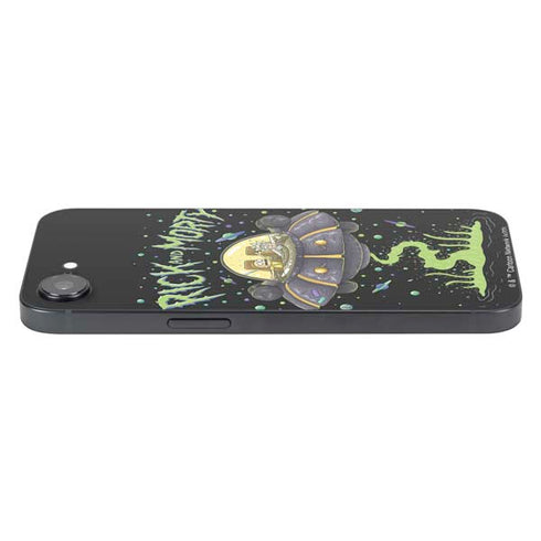 Adult Swim Rick and Morty Spaceship iPhone 16e Skin