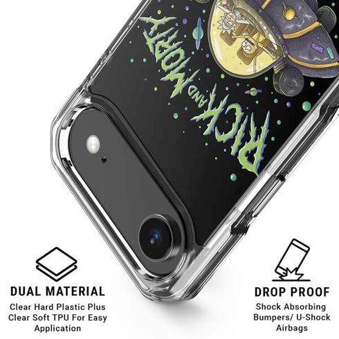 Adult Swim Rick and Morty Spaceship iPhone 17 Air Clear Case