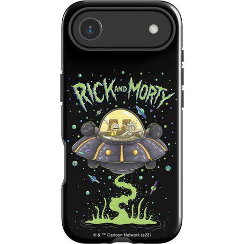 Adult Swim Rick and Morty Spaceship iPhone 17 Air Impact Case