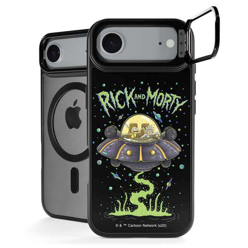 Adult Swim Rick and Morty Spaceship iPhone 17 Air Kickstand Case