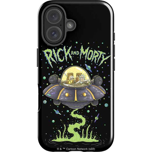 Adult Swim Rick and Morty Spaceship iPhone 17 Impact Case