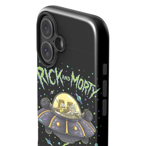 Adult Swim Rick and Morty Spaceship iPhone 17 Impact Case