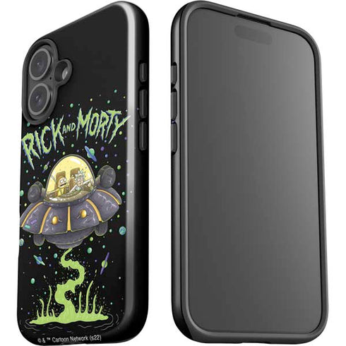 Adult Swim Rick and Morty Spaceship iPhone 17 Impact Case