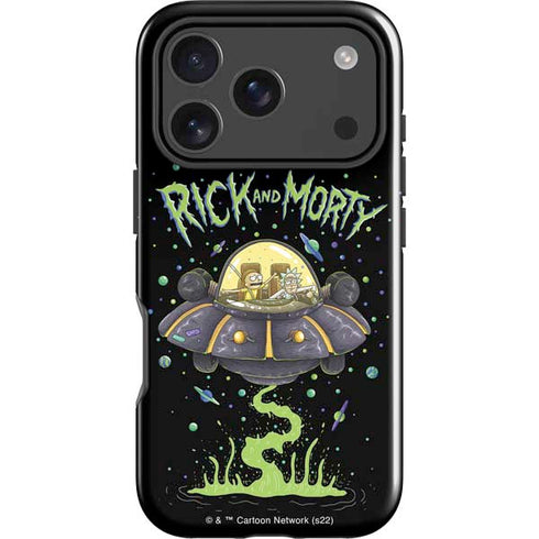 Adult Swim Rick and Morty Spaceship iPhone 17 Pro Max Impact Case