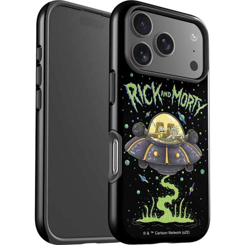 Adult Swim Rick and Morty Spaceship iPhone 17 Pro Max Impact Case