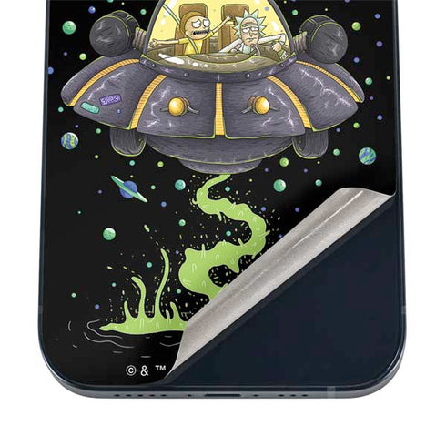 Adult Swim Rick and Morty Spaceship iPhone 17 Skin